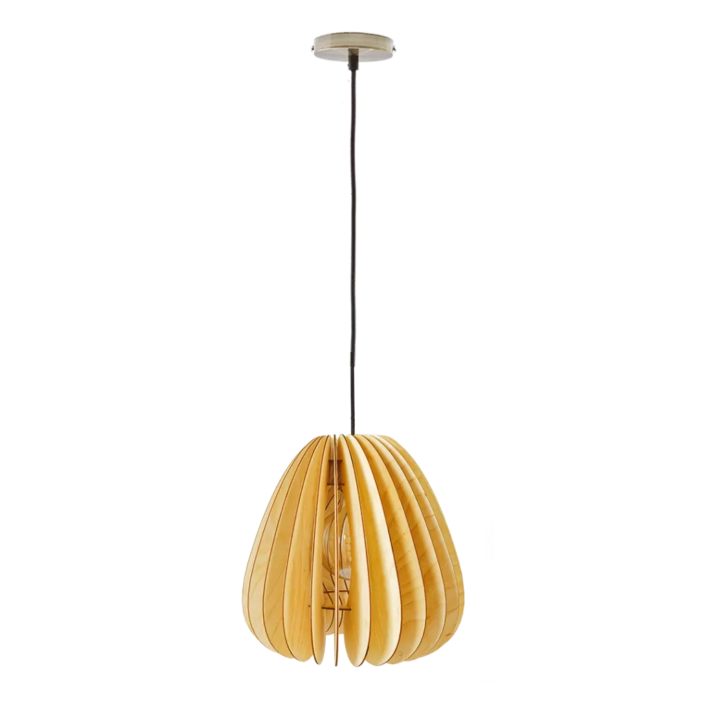 Подвесной светильник из дерева GLANZEN ART 0018 60 nude VOLUM